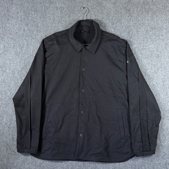 ALO Yoga Other - Alo Edition Sueded Jacket Snap Button Oversized Fit Black Mens Size XL #2997